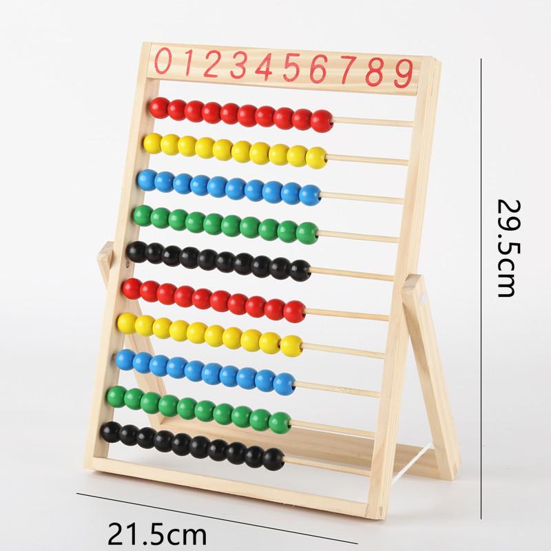 1 Pcs Montessori Number Arithmetic Abacus Classic Educational Counting Toy 100 Beads Preschool Math Learning Toys Toddler Gift