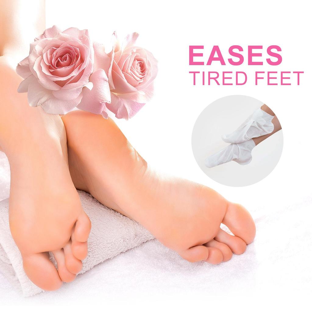 Rose Moisturizing Foot Masks -Deeply Nourish the Skin of the Feet,Improve Cracked and Rough Feet,Say Goodbye to the Trouble of Foot Odor,5 Pairs