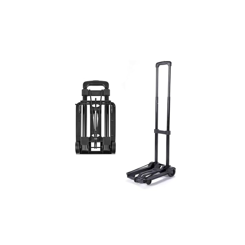 GOODCHI Folding Carry Cart, Small, Lightweight, Ultra-Compact, 50kg Weight Capacity, Includes Secure Rope, Perfect for Shopping, Home Use, Mini Carry