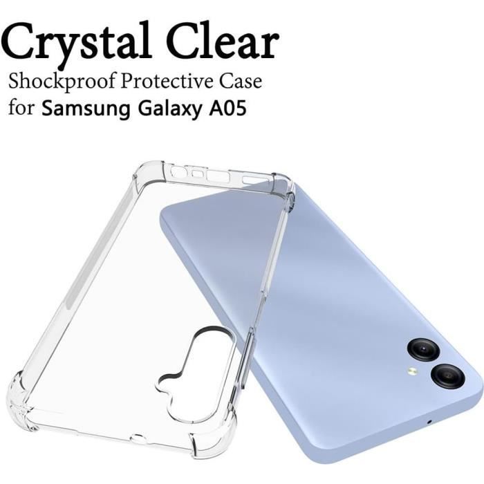 Coque de protection - BOOLING - Samsung Galaxy A05 - Antichoc - Transparent - 2 Verres Trempés