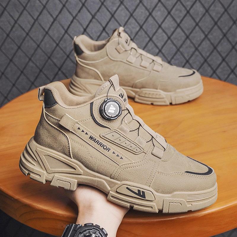 Hiking shoes men's anti-splashing 2026 autumn new outdoor off-road high-top tooling sports hiking shoes