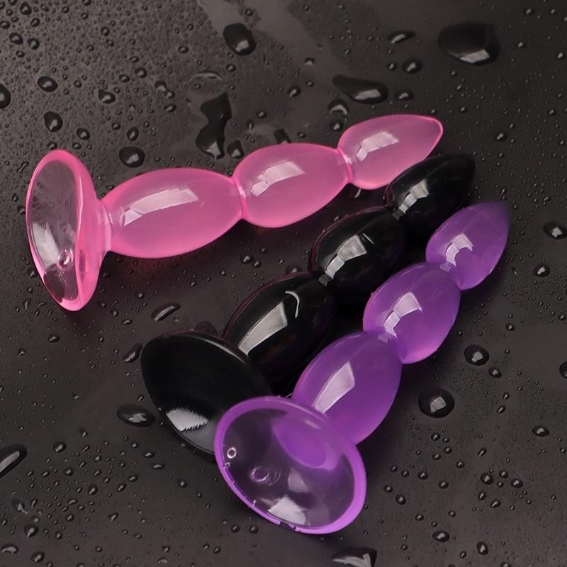 1PC Butt Plug Dildo Butt Prostate Massage Unisex Sexy Stopper TPE Anal Plugs Beads Adult Sex Toy for Men Women Adult Games