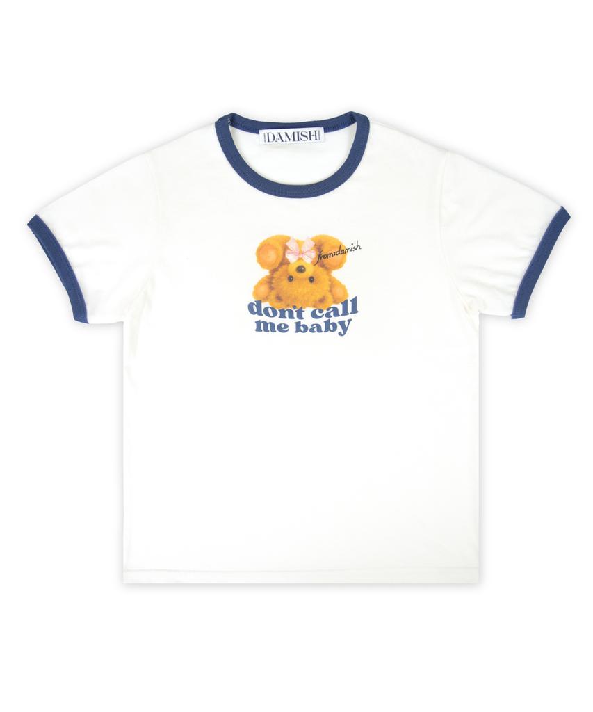 Damiswi Reverse Teddy Ringer T-Shirt_Navy