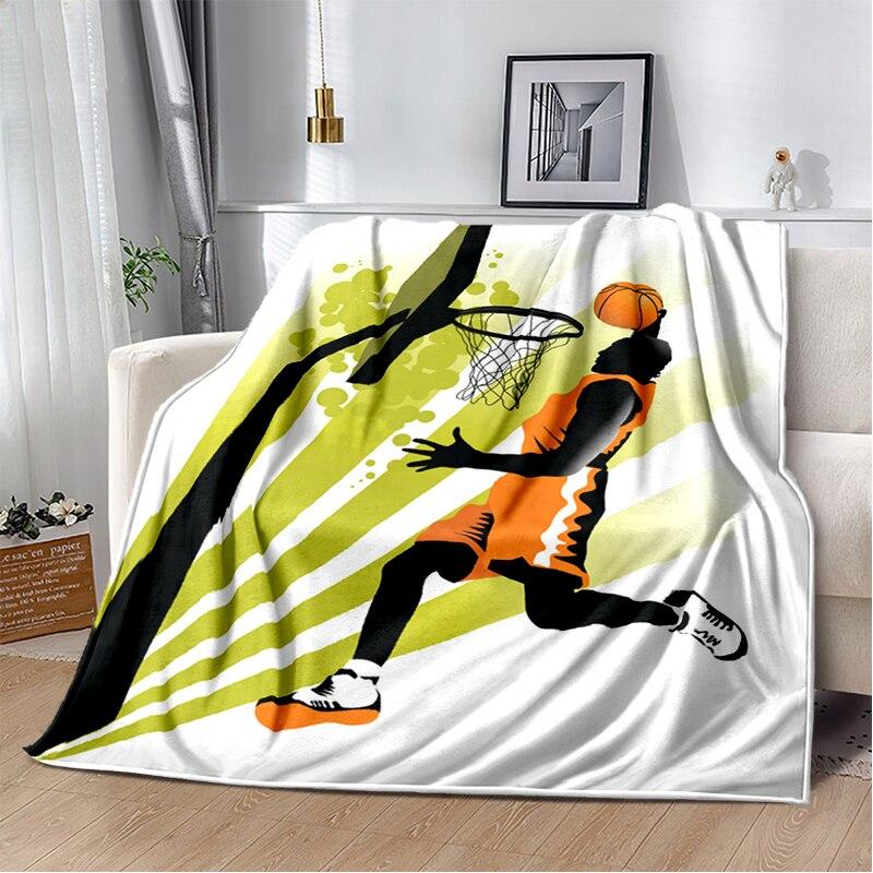 Fashion Basketball Blanket Custom Lightweight Thermal Insulation Blanket Sofa Blanket Bed Office  Blankets for Beds