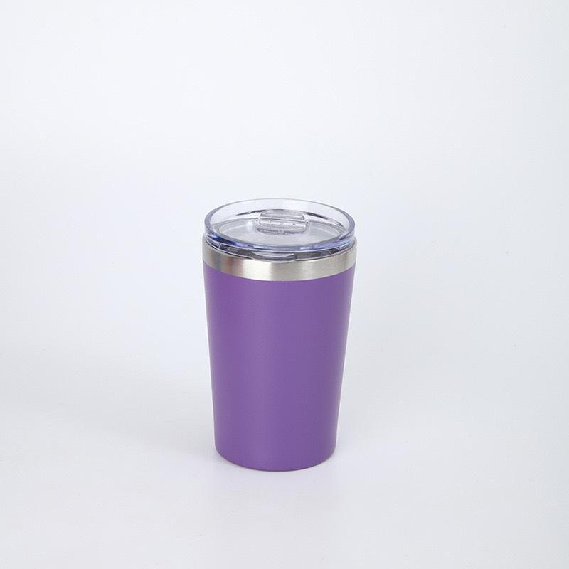 Bunter 12oz Isolierter Becher, 304 Edelstahl Vakuumbecher, Auslaufsicherer Reisebecher mit Deckel für Auto & Kaffee