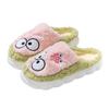 Double color lamb wool cotton slippers warm, non-slip and non-smelly feet women's cotton mop indoor home bedroom living cotton shoes