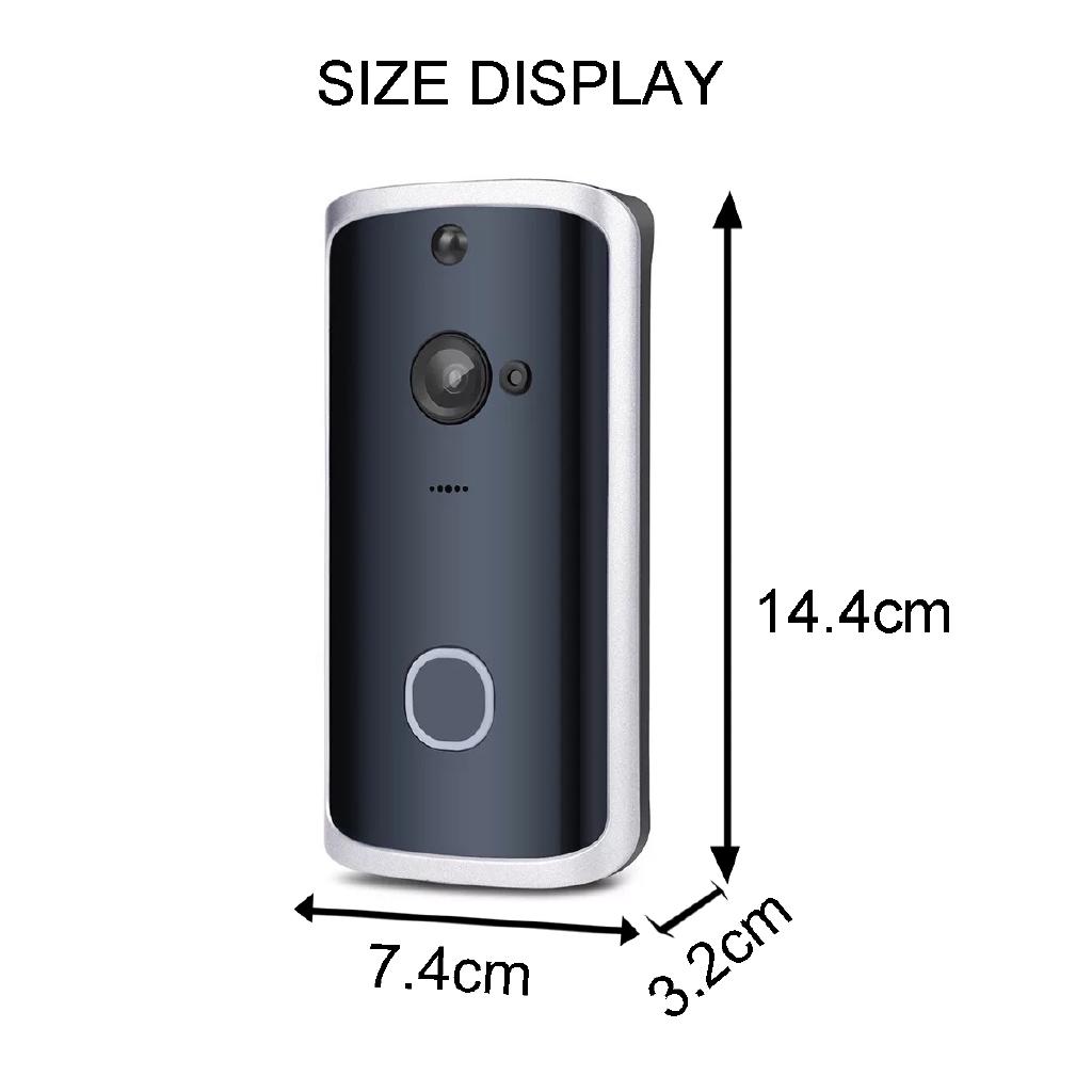 Smart WiFi Video Doorbell Camera Wireless Doorbell Intercom APP Phone Record Picture Video Home Visual Security DoorBell