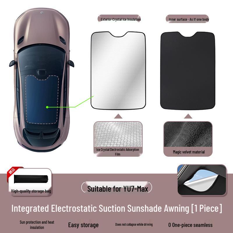Xiaomi YU7 Sunroof Sunshade Panoramic Roof Electrostatic Interior Accessory