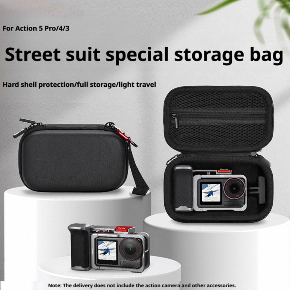 For Osmo Action 5Pro Street Photography Kit Carrying Bag Hard Storage Case Protective Case Sport Camera Organizer Accessories