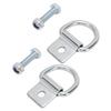 Trailer Tie Down Hook Heavy Duty Screw Fixed 10mm Thickness High Strength Steel Truck Cargo Tie Down Hook