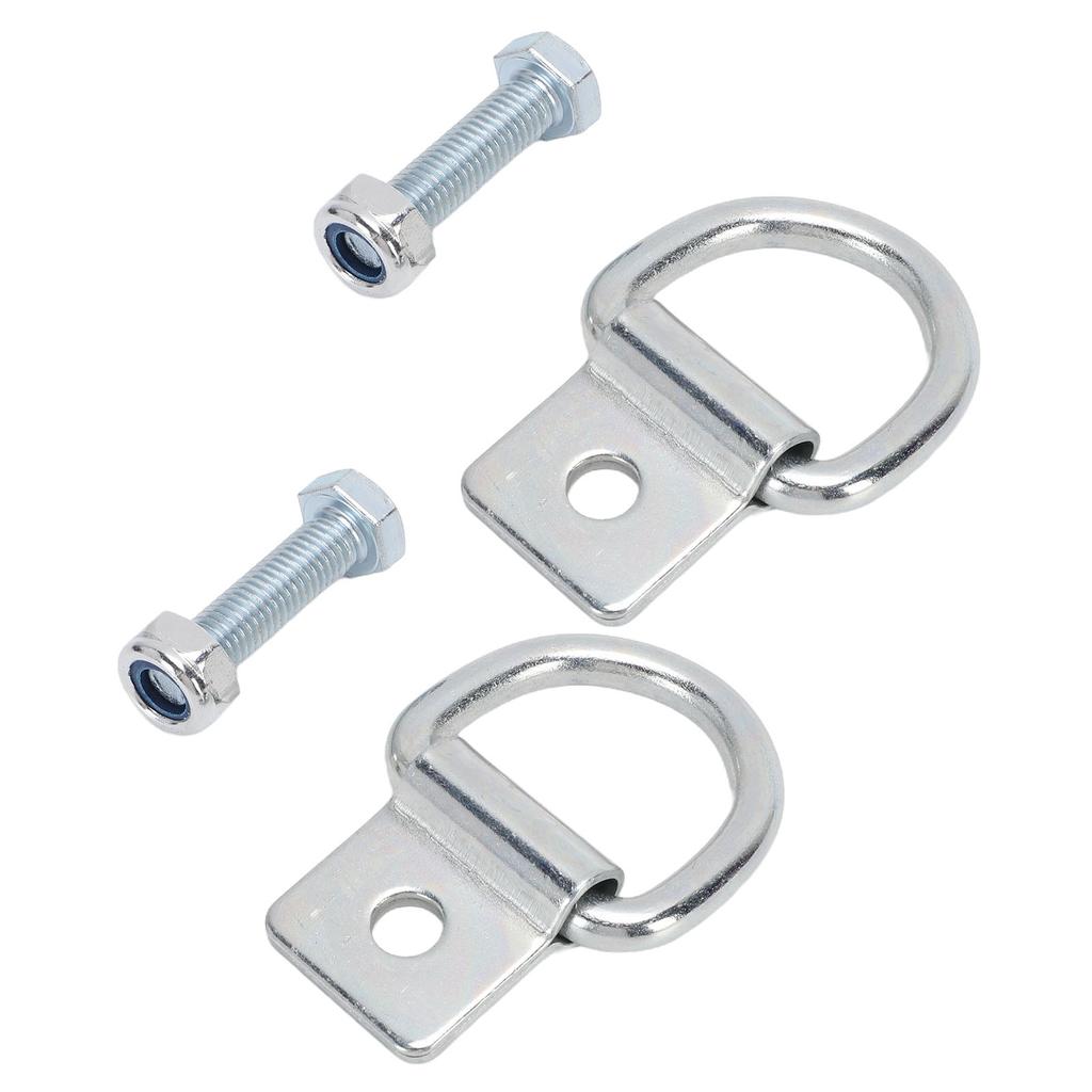 Trailer Tie Down Hook Heavy Duty Screw Fixed 10mm Thickness High Strength Steel Truck Cargo Tie Down Hook