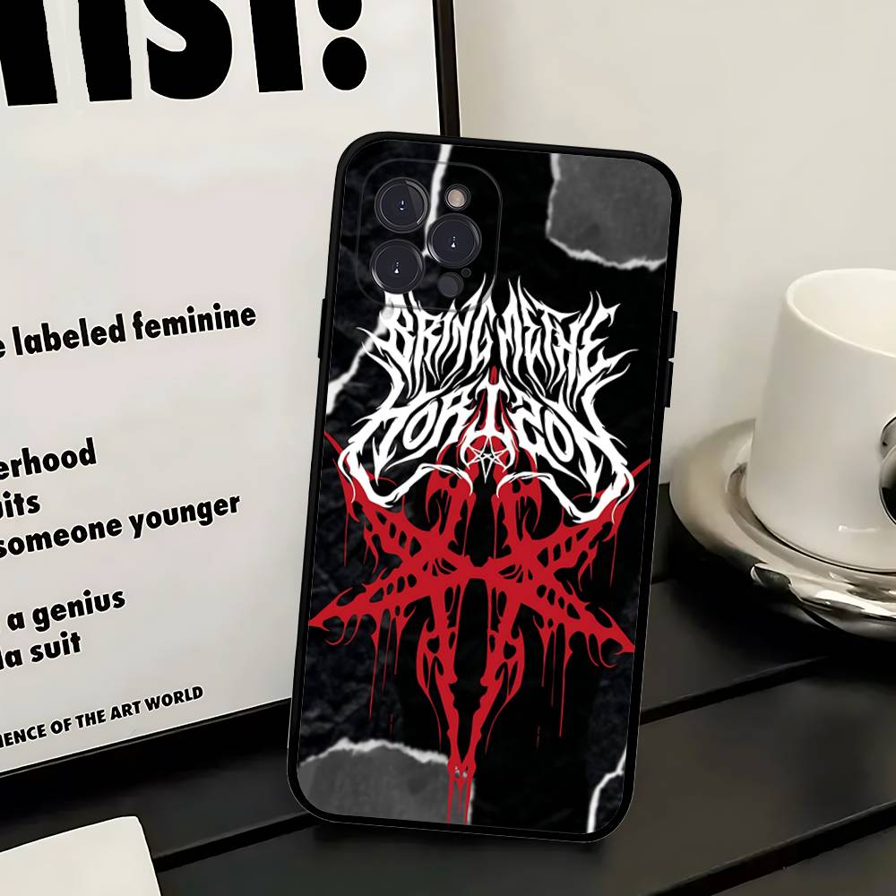 Etui na telefon Bring Me The H-Horizon do iPhone 17 16 15 14 13 12 11 Pro Max Plus Mini Miękkie Czarne Pokrowiec