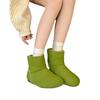 Winter 2025 new matte leather flat-bottomed retro Martin boots women's velvet warm ugly big-headed snow cotton boots