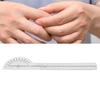 Goniometer Joint Range Motion Protractor 180 Degree Transparent Clear Mark Finger Measuring Physical Therapy Ruler