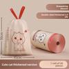 Household Trash Bag With Drawstring And Rabbit Cat Print Design For Kitchen Waste Disposal