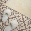 Set of Vinyl Tiles with a Floral Pattern for the Kitchen with Details 9x30x30 Cm
