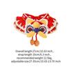 Knitted Cat Collar Pet Dog Collar Adjustable Holiday Decorative Chinese New Year for Puppy Dog Kitten Cats Photography Props