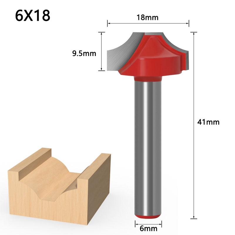 1pc 6mm Shank Tungsten Carbide CNC Router Bit Woodworking Cutter Open End Carving Bits