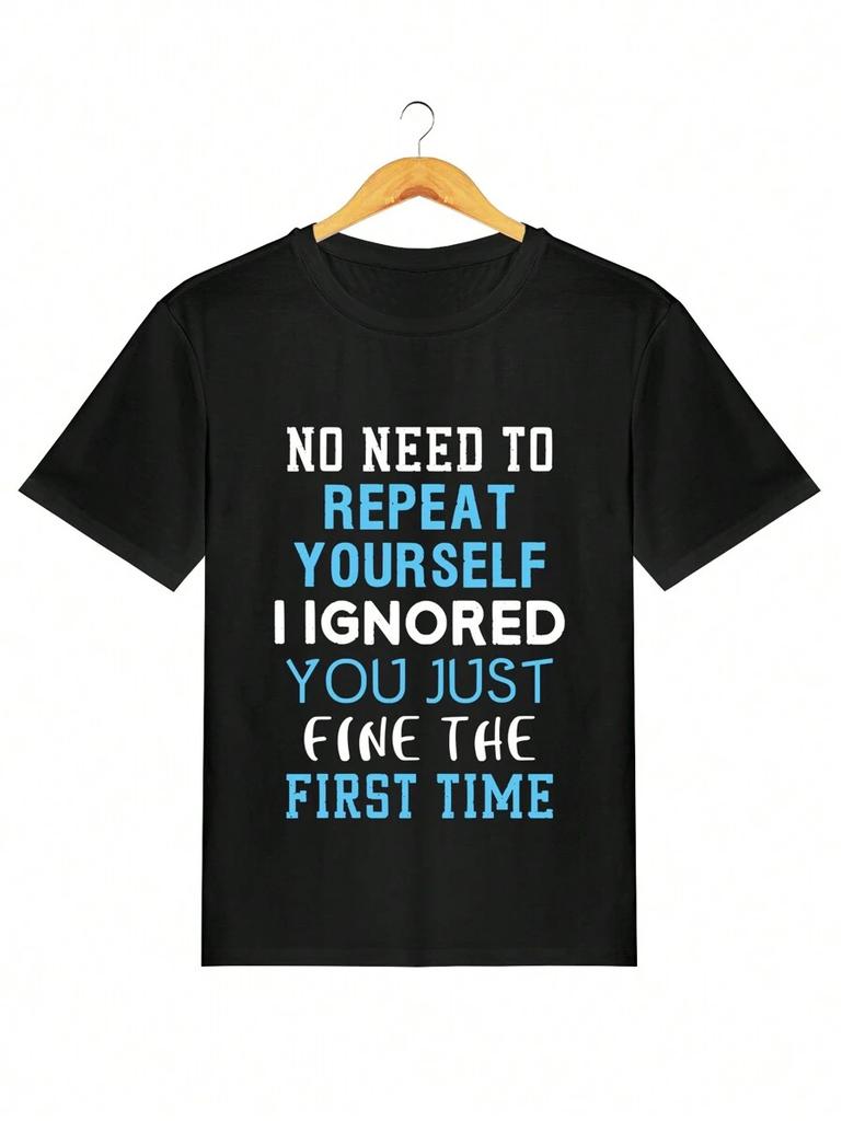 Camiseta unisex estampada de cuello redondo