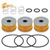 M MATI 3-delars oljefilter och o-ring med fjädersats för Suzuki Savage 650 LS650 DR650S SP500 SP600 1981- 16510-37450 09280-15007