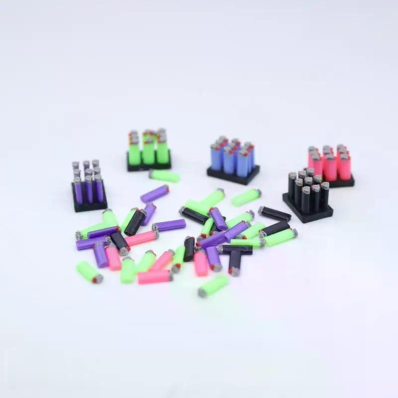 1 Set 1/12 Dollhouse Mini With Base Model Toys Cigar Cigarette Ornament Doll House Decoration Accessories