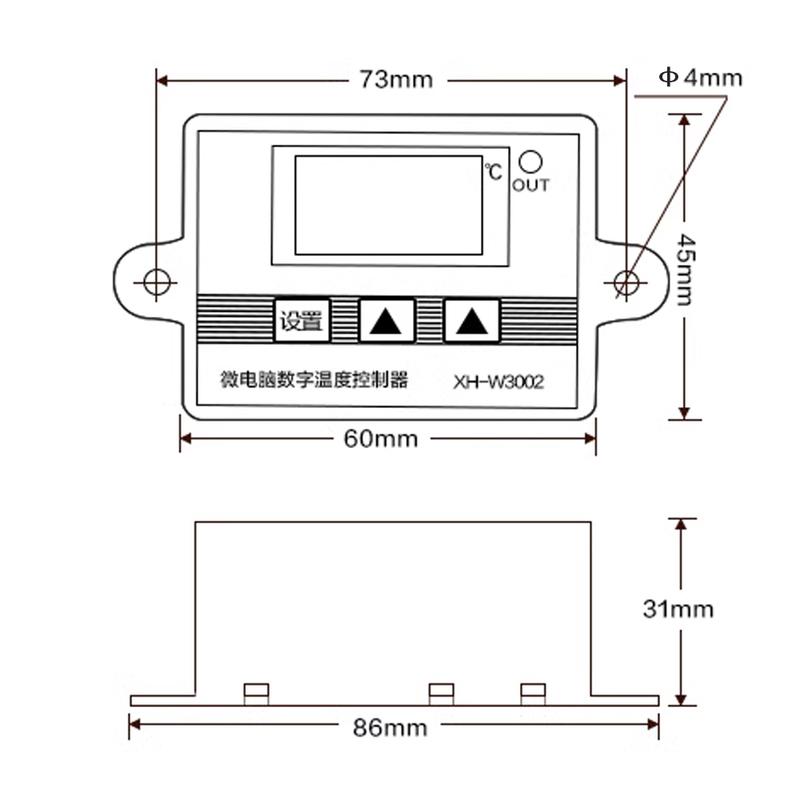 12V 24V 110V 220V Professioneller W3002 Digitaler LED-Temperaturregler 10A Thermostatregler XH-3002