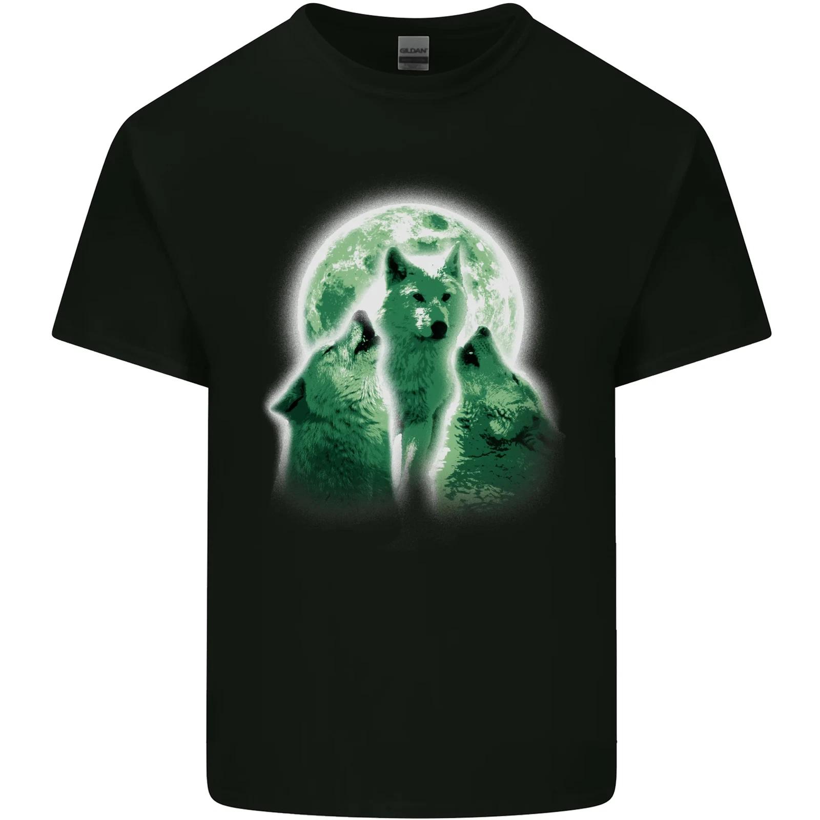 A Howling Wolf Pack Kids T-Shirt Childrens 3XL