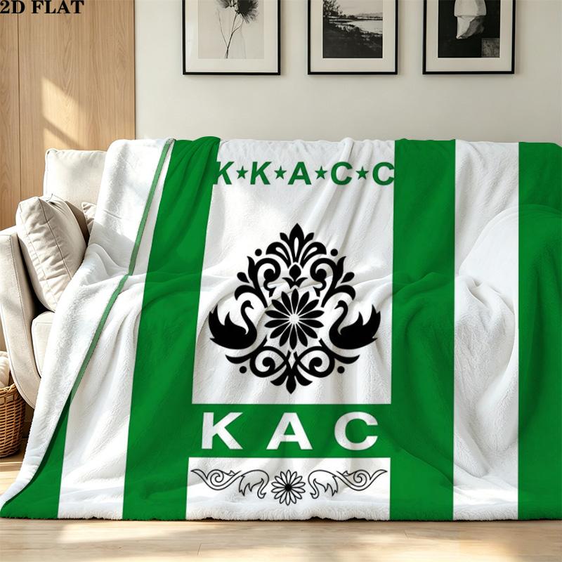 KAC kenitra athletic club Print Flannel Blanket High Quality Warm Comfortable Cover for All Seasons Perfect for Gifts Home Decor