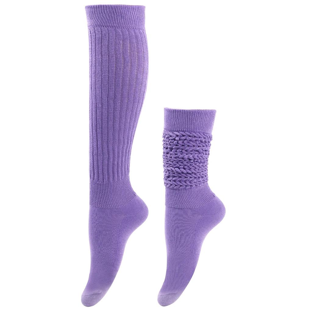 Thick Thermal Knee High Socks Women Knit Style Solid Color Calf Socks Cute Long Loose Slouch Socks Winter Warm