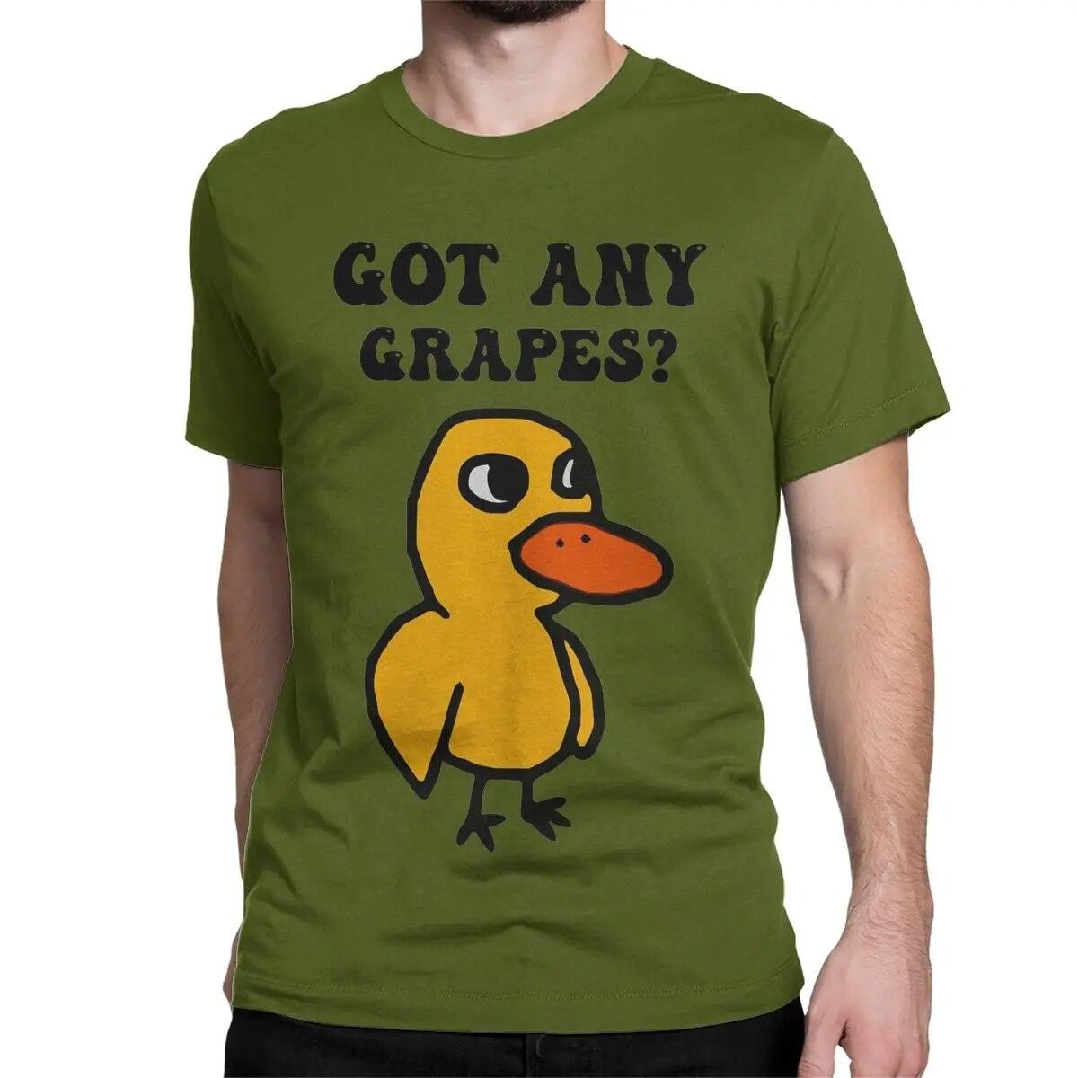 Новинка Got Any Grapes футболки для женщин унисекс с круглым вырезом хлопковая футболка The Duck Song футболки с короткими рукавами оригинальные топы 4XL