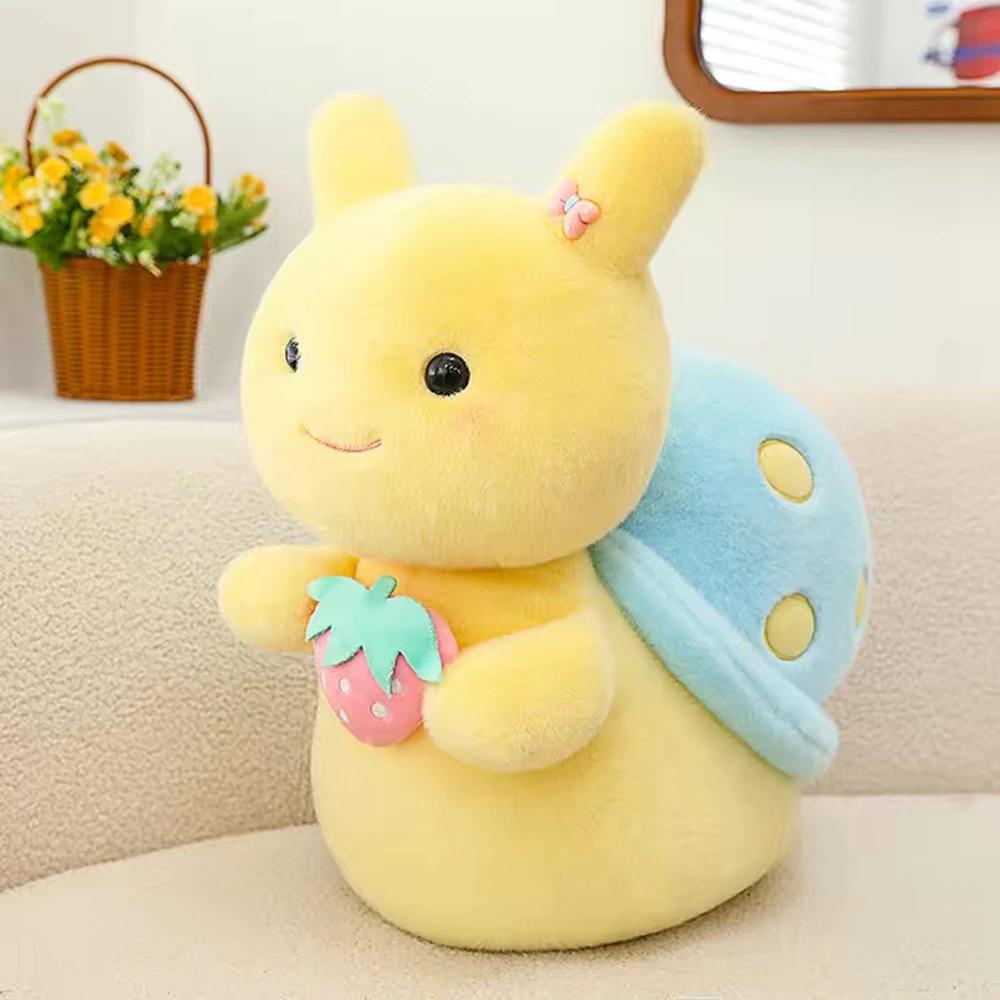 

22cm Two Color Cute little snail doll plush toy super cute soft and comfortable doll boy girl throw pillow decoration Christmas 22cm
