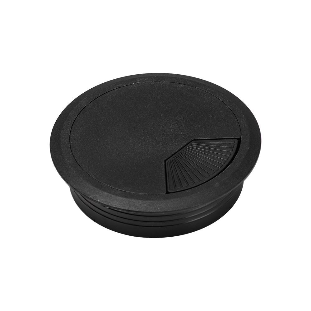 60/80mm Desk Table Plastic Cable Hole Cover PC Computer Desk Round Wire Tidy Grommet Cable Organizer