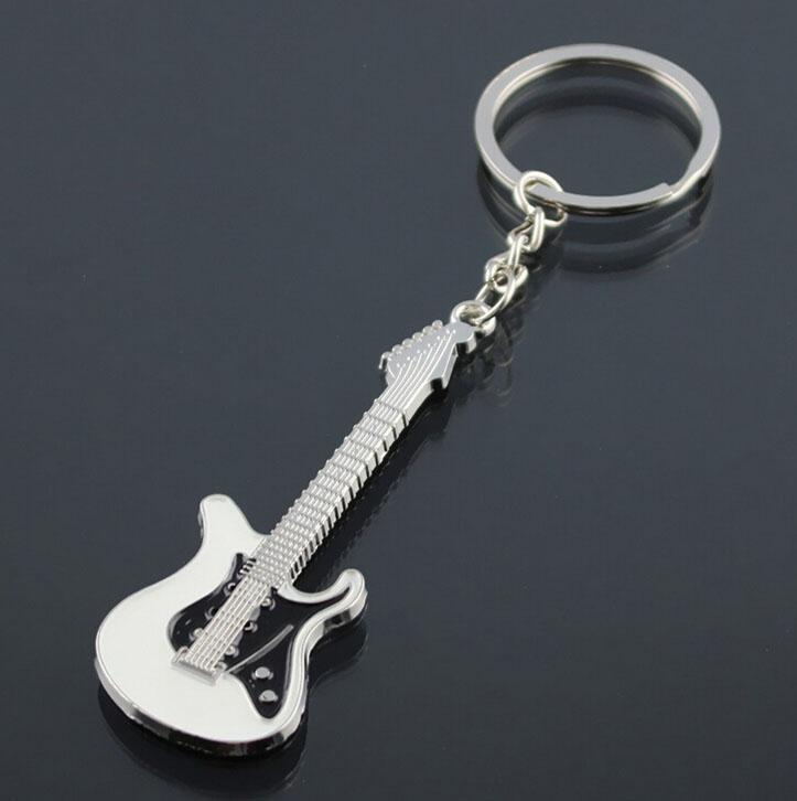 New Dice Key Chain Metal Personality Dice Poker Soccer Guitar Model Alloy Keychain Gift Car Key Ring 17045