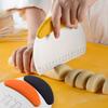 Non-Slip Handle Dough Pastry Scraper Stainless Steel Cream Scraping New Cake Cutter