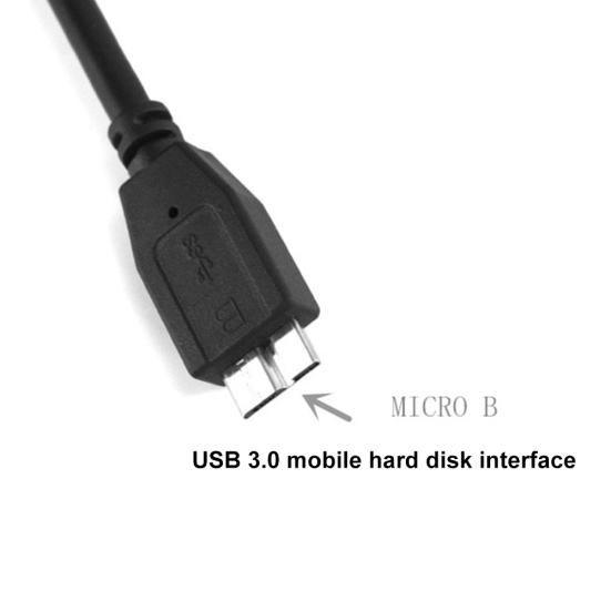 USB 3.0 A auf Micro B Adapterkabel USB 2.0 Stromversorgungskabel für Festplatten-SSD