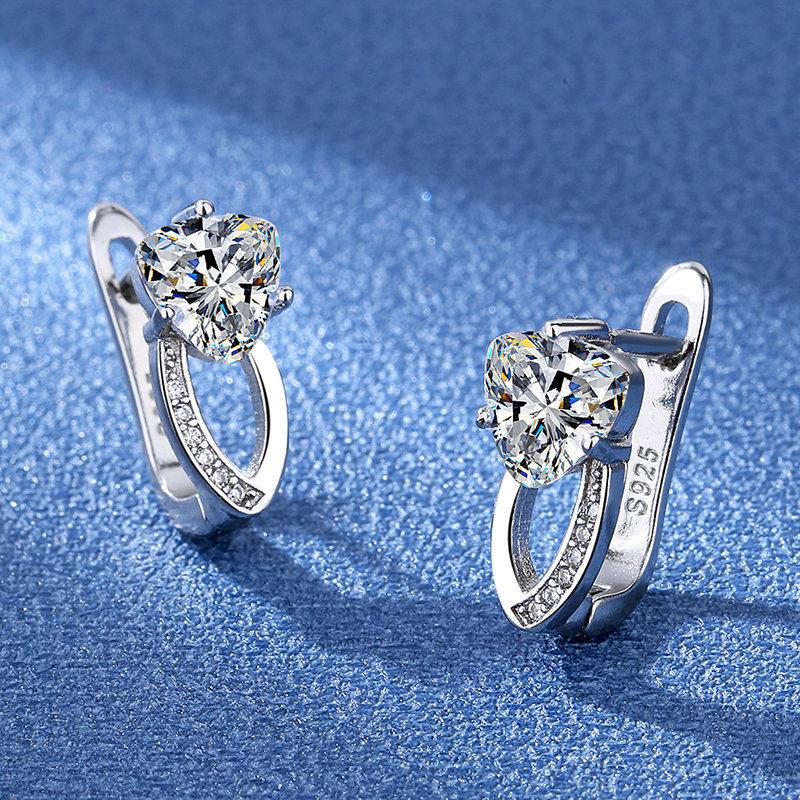 2026 Earrings Classic Simple Gold-plated Zircon Ear Jewelry Accessories Zircon Earrings Women