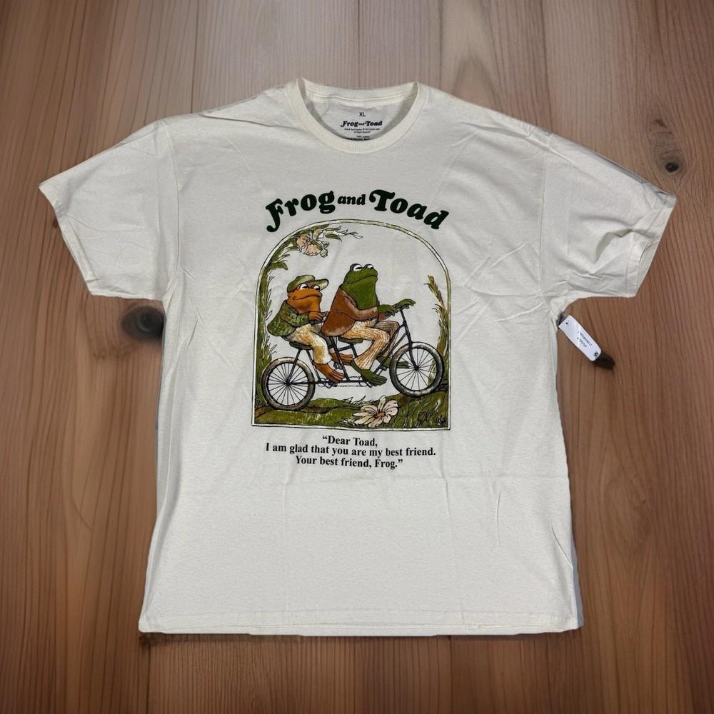 Frog and Toad Riding Bicycle T-shirt
