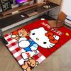 Custom HelloKitty Mat Personalized Name, Polyester Washable Indoor Entryway Rug, Gift for Christmas, Easter, Thanksgiving Day