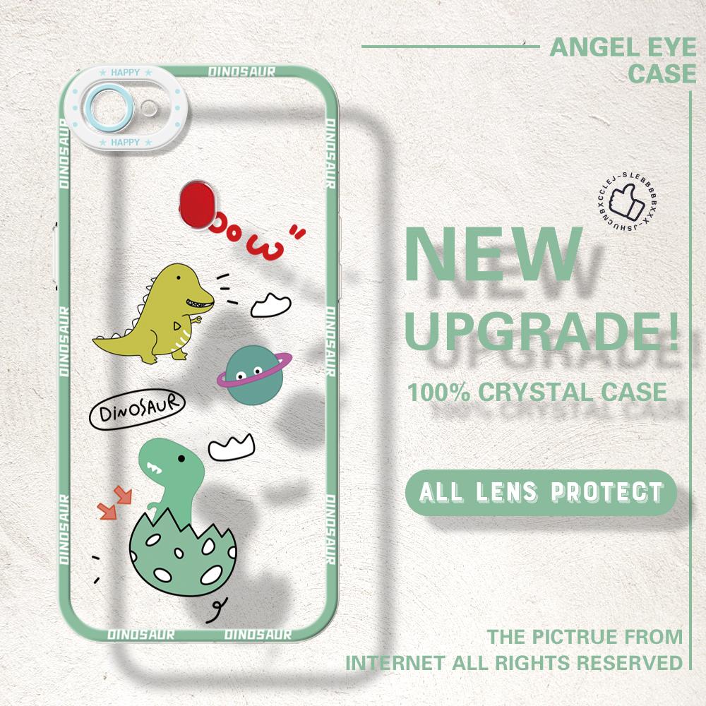 Shockproof Cartoon Astronaut Crystal Case Full Cover Camera Protection Transparent Soft Phone Casing for OPPO Reno Realme OnePlus