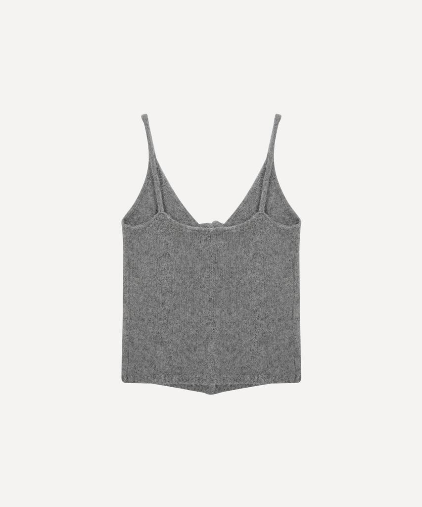 Daenkeudieo Hairy Alpaca Long Bustier - Gray