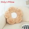 Modern Minimalist Flower Pillow With Plush Cover For Living Room Sofa Decor