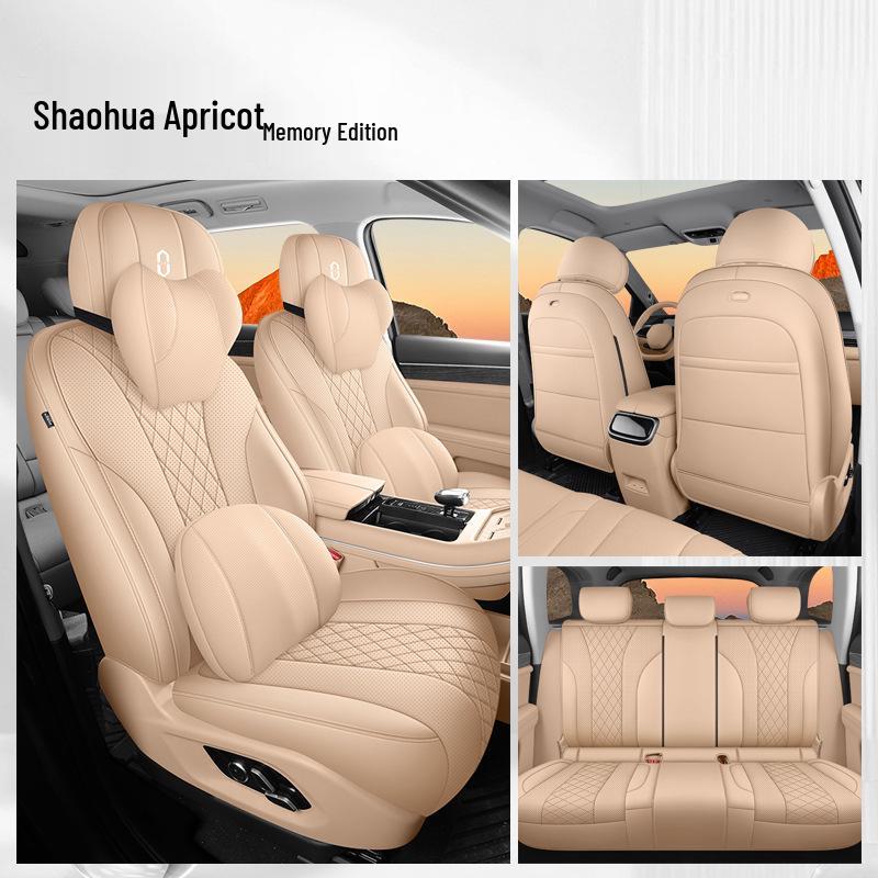 AITO M7 Car Seat Cover: Breathable, Perforated, Universal Fit for 5/6 Seats - All Seasons