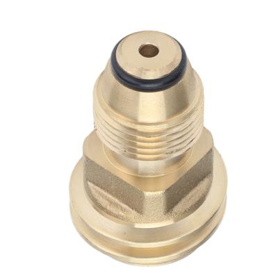 Solid Brass Propane Tank Adapter For LP Tank Service Valve Quick Connect POL To QCC1 Adapter Converts POL To QCC1/Type1