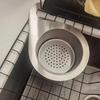 Stainless Steel Hanging Sink Drain Basket Kitchen Faucet Storage Rack Detachable Sink Strainer Basket for Food Waste Draining