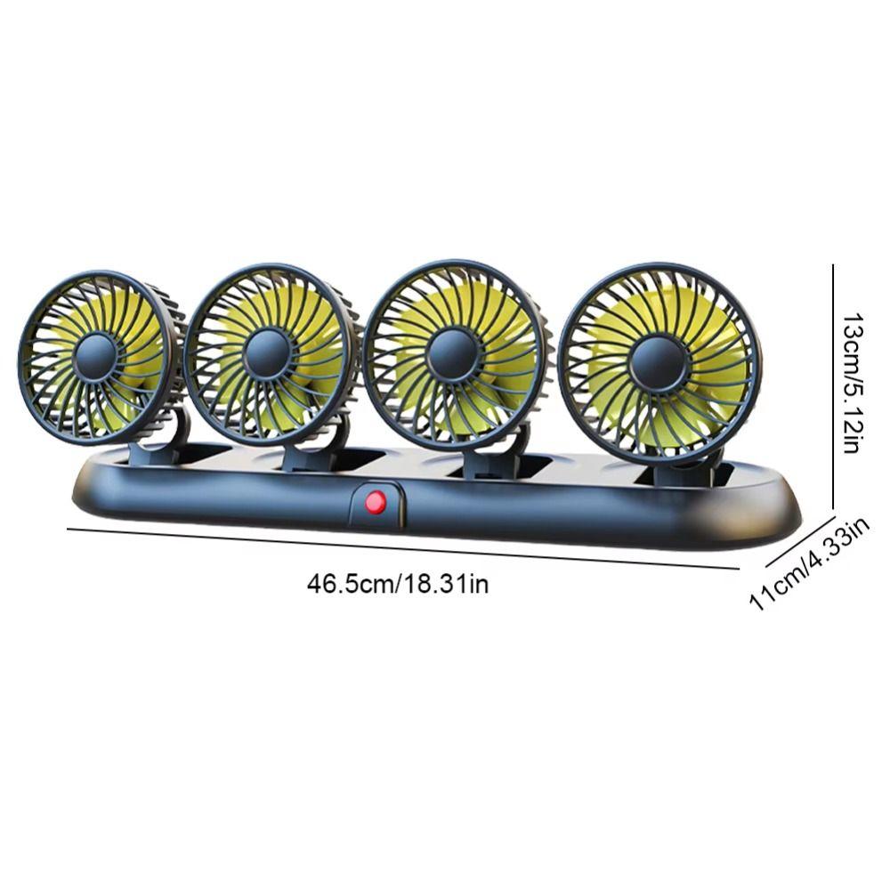 360 Degree Adjustable Portable Car Fan Automotive Electric Fan  Car Interior Accessories