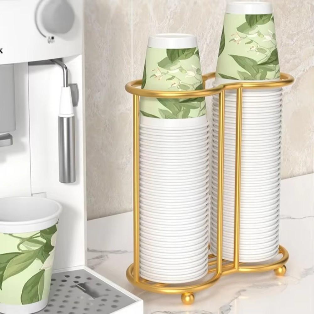 Stal Nierdzewna Uchwyt na Kubki Papierowe Odporny na Rdzę Organizer na Kubki Papierowe Stojak do Przechowywania Kubków Zastosowanie w Kuchni