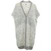 MM6 Alpaca Blend Short Sleeve Knit Cardigan M Gray Martin Margiela Men's Used