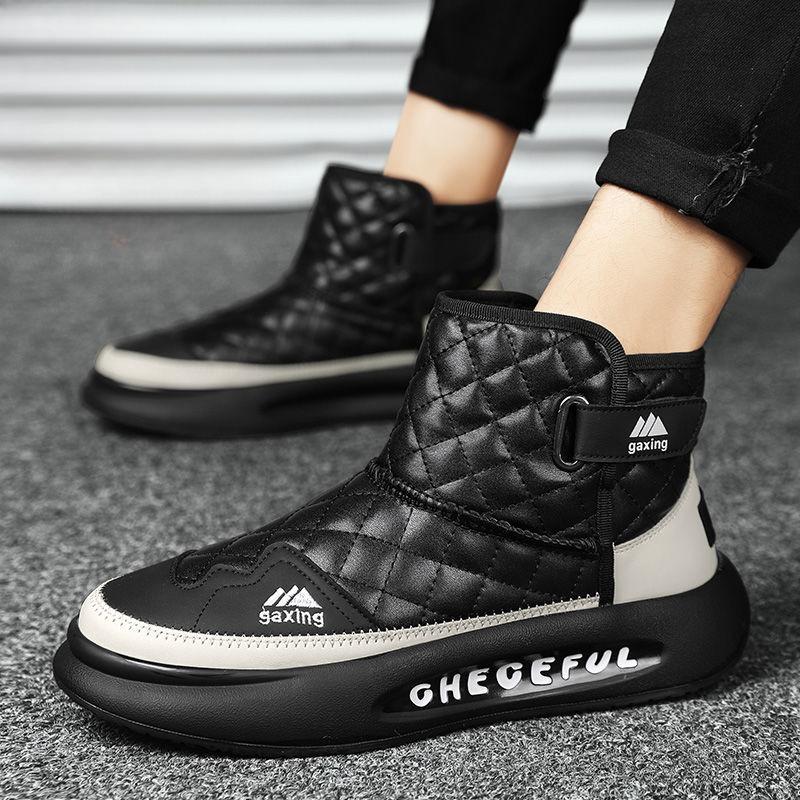 Men's Winter 2026 New Arrival Extra Thick Warm Waterproof Anti Slip Snow Boots Thickened Fleece Lined Sports Casual Cotton Shoes