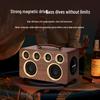 High-Quality Wooden Wireless Bluetooth Speaker with Card Slot for Home Audio & High Power K-Song Experience