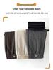 Women's High-Waist Elastic Stretch Pants - Winter Thickened, Loose Straight Fit for Middle-Aged & Elderly